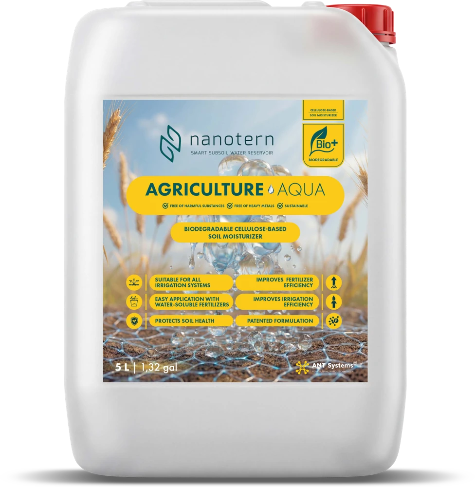 Original Nanotern™ Agriculture Aqua packaging from the manufacturer brochure